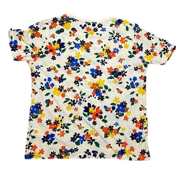 Kate Spade Sailing White Floral Logo Crewneck T-shirt - Picture 6 of 7